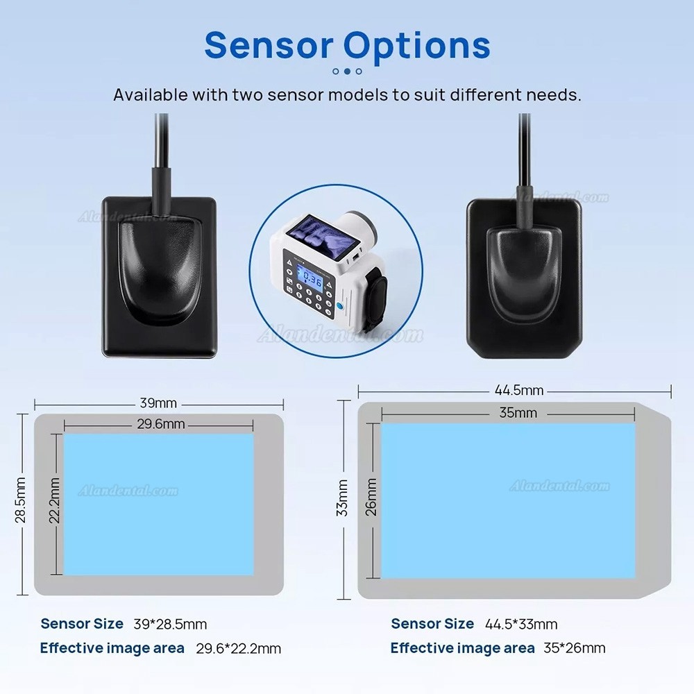 Handheld Dental X-Ray Machine Portable X-Ray Unit + 2230 / 2635 Dental Xray Sensor
